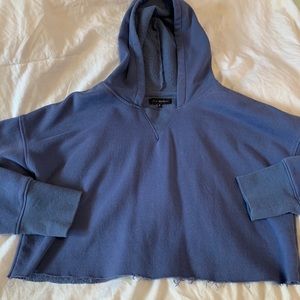 Pacsun blue cropped hoodie